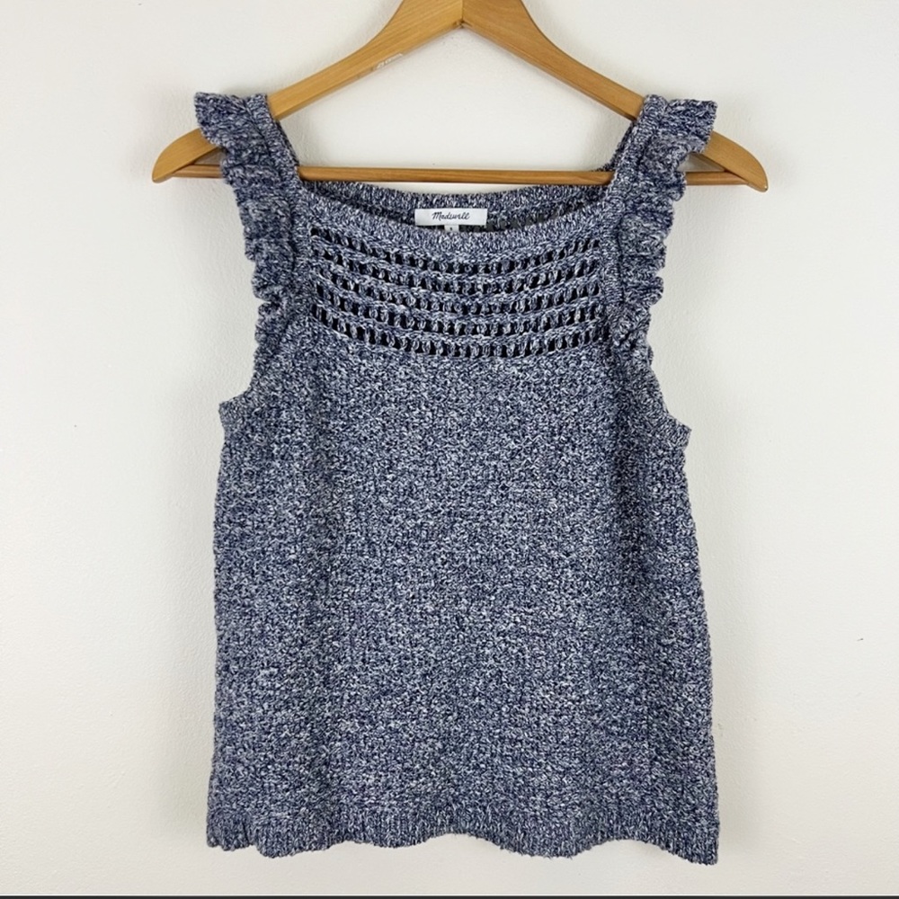 Madewell Blue Knit Tank Top